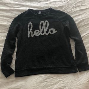 Hello Apparel Charcoal Crew Sweatshirt
